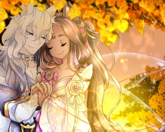 Half Body with Detailed Background + Additional Character Half Body with Detailed Background + Additional Character