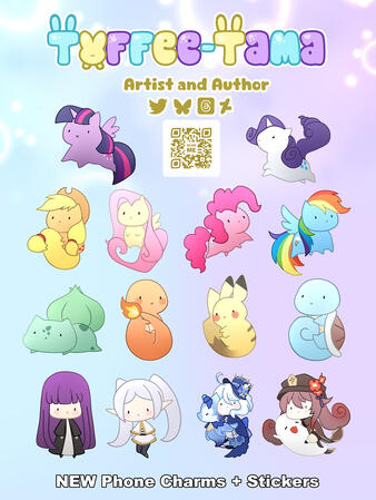 Phone Charm + Stickers